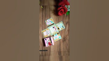 one layer explosion box #explosion #explosionbox #handmade #handmadegift #handmadegiftidea #craft