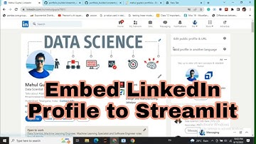 Embed LinkedIn profile in Streamlit (or any webapp)