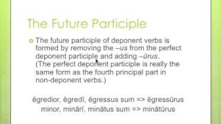 The Latin Future Participle