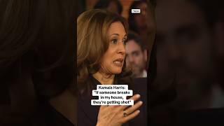 Kamala Harris says, If someone breaks into my house, they're getting shot #shorts