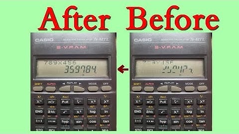 حل مشكلة تقطيع الارقام فى الة حاسبة كاسيو | صيانة بدون تكاليف