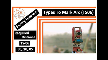 Define Arc ll How To Mark Point With Required Distance  On Horizontal Curve With TS-06 Leica