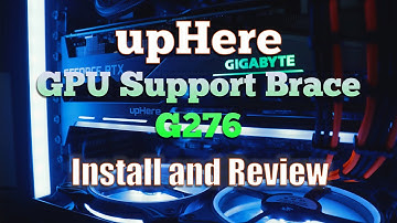 Uphere GPU Support Bracket Review!!  Model G276 ARGB