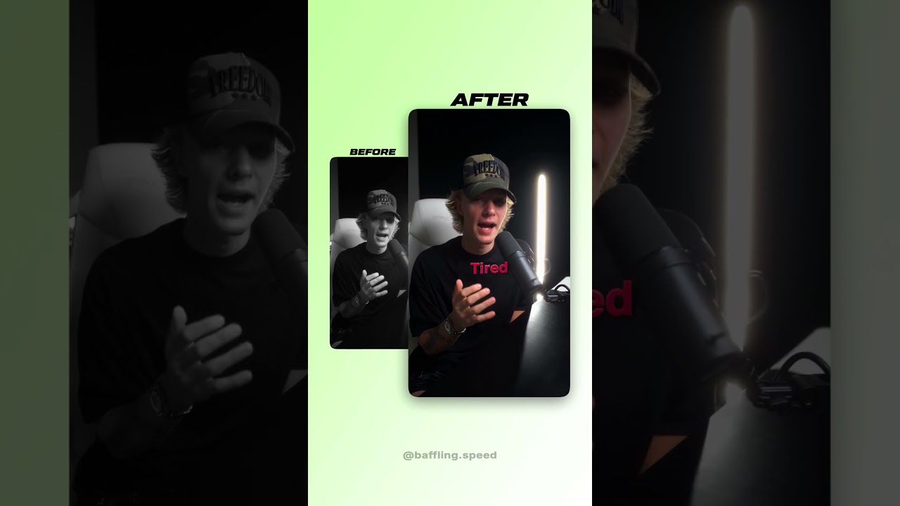 Talking Head Video Edit Before & After 🔥