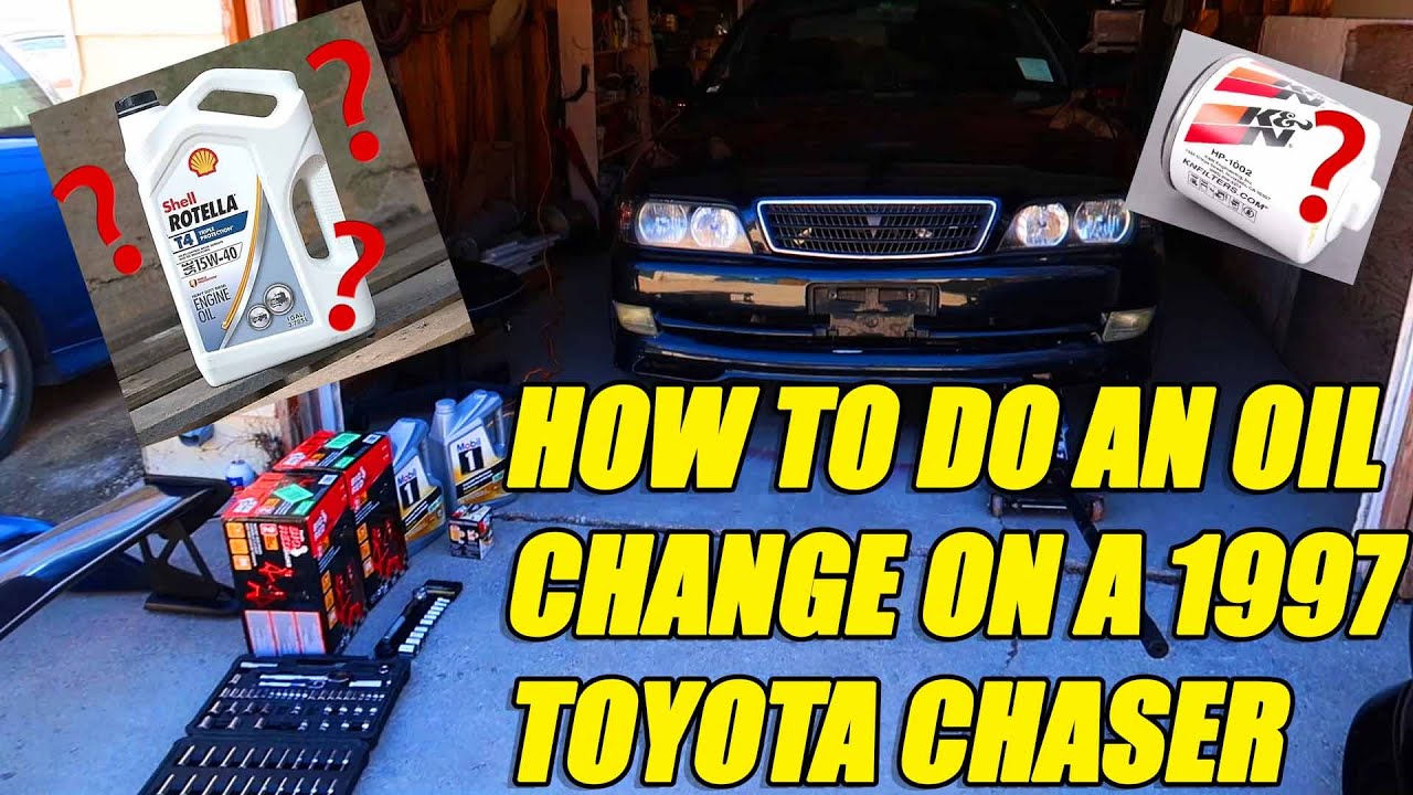 How To Do An Oil Change On A 1997 Jdm 1jzgte Toyota Chaser Youtube