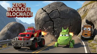 Blaze And The Monster Machines Zegs Boulder Blockade Learn Kinetic Energy Full Episode Story