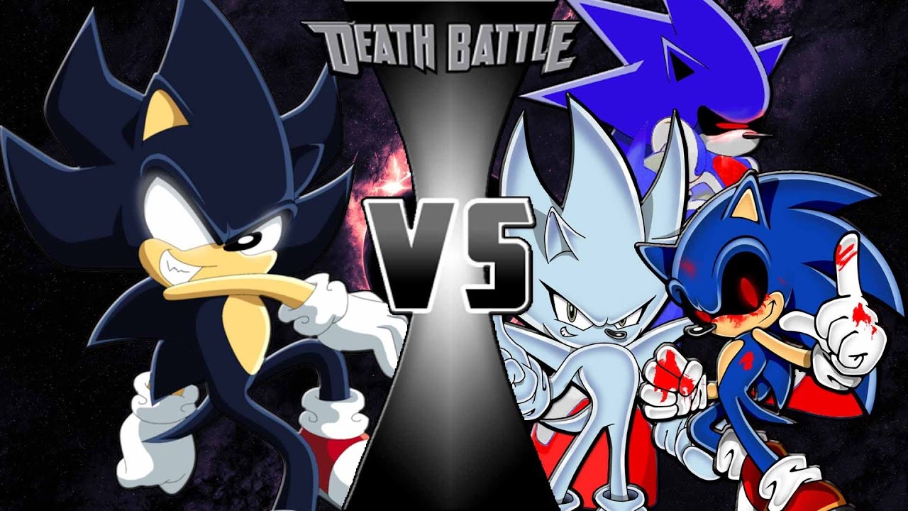 Dark Hyper Sonic vs Fleetway Super Sonic (Over powered) vs Sonic.EXE