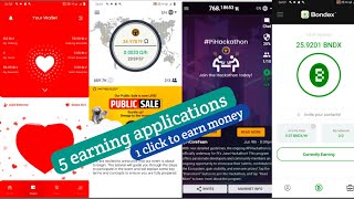 Top 5 earning apps/without investment apps/ 1 click to earn money screenshot 2