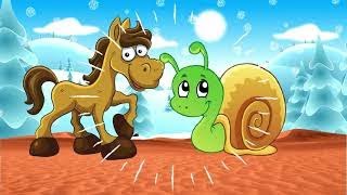 Horse and the Snail | English Story -Funny Story for kids | ABC Learning TV