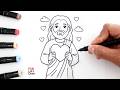 Cómo Dibujar a JESÚS con un CORAZÓN Fácil ❤️ How to Draw JESUS with a HEART Easy Step by Step