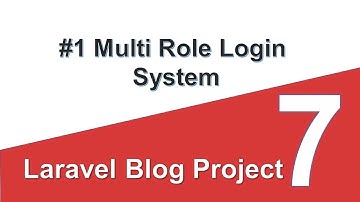 #1 Laravel 7 Blog Project in Hindi (2020) - Multi-role Login System