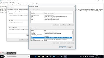 HowTo edit environment variables In Windows 10