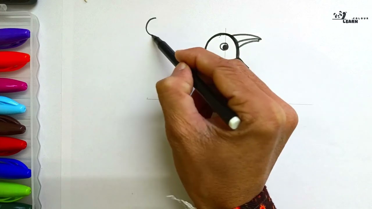 Penguin drawing 😍 Easy penguin drawing for kids