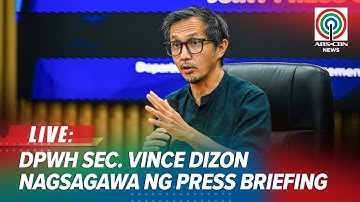 LIVE: DPWH Sec. Vince Dizon holds press briefing | ABS-CBN News