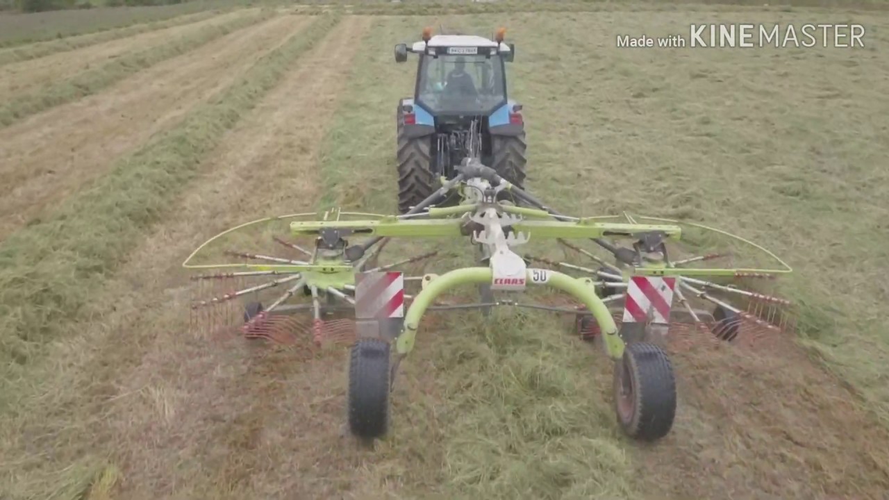 Silage 2019 Ciaran woods 7840 class rake - YouTube