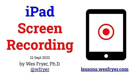 HowTo: iPad Screen Recording