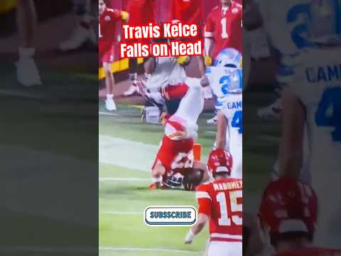 THE HUMAN CUSHION!🛡️Travis Kelce's Body ENGINEERING a Terrifying Head-First Flip, but he's FINE?! 😮