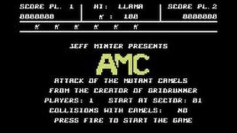 Attack Of The Mutant Camels Review for the Commodore 64 by John Gage