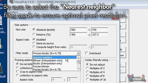 Pixel-perfect large-dimension (fullscreen) video clips using VirtualDub 1.9.11!