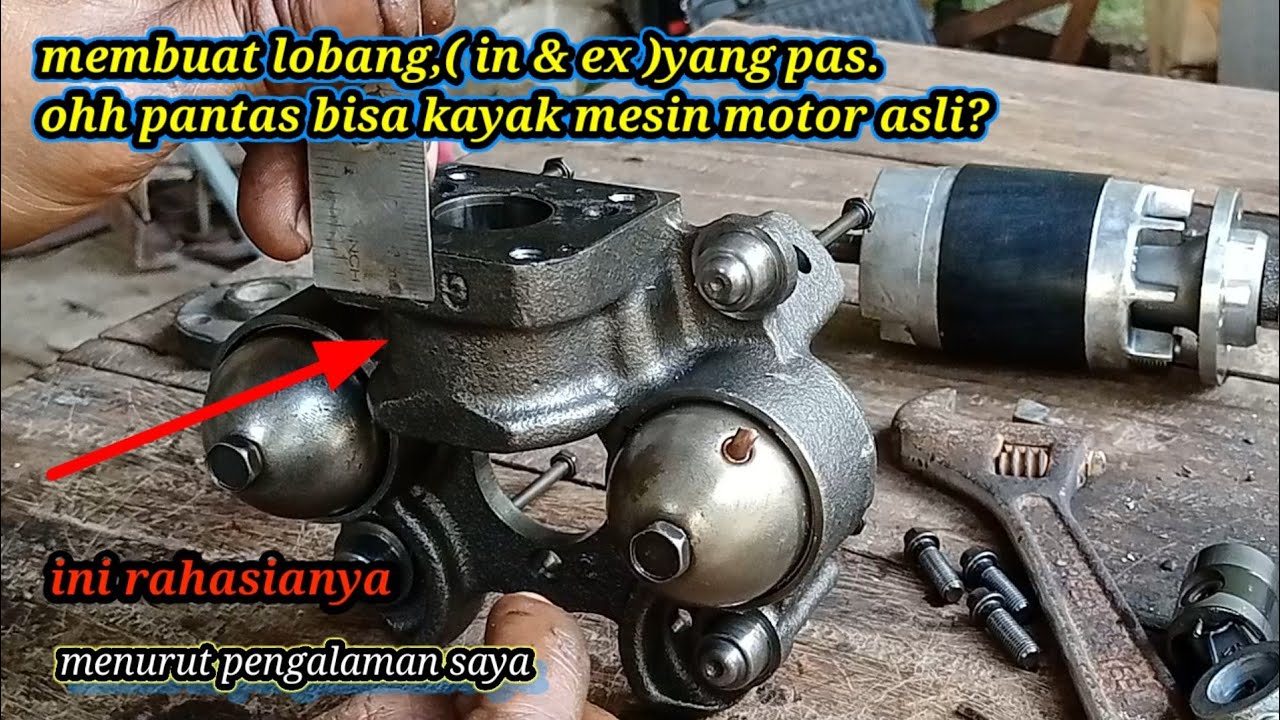 Cara membuat lubang in,ex mesin kolkas bisa jadi mesin 2tak