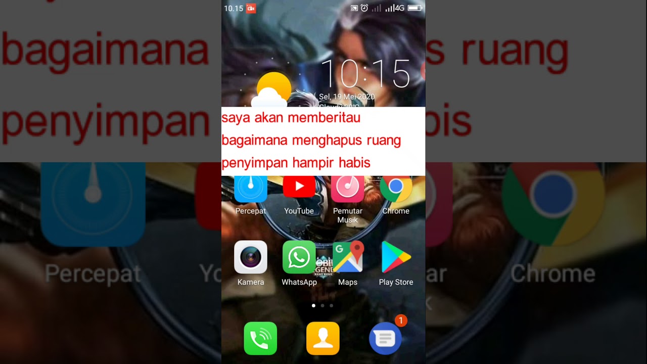 Cara menghapus ruang penyimpanan hampir habis!! - YouTube