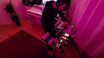 Live performance with Korg Monologue Akai APC40 mk2 Ableton Live