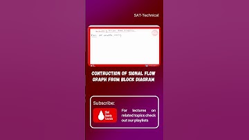 Construction of Signal Flow Graph from Block Diagram #shorts #control #controlsystem