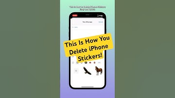 iPhone Trick: Delete Stickers FAST! #shorts #iphone #DeleteStickers