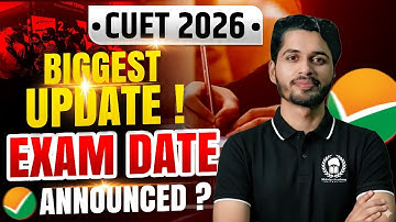 CUET 2026 Exam Date Announced ? cuet ug 2026 latest update | Vaibhav Sir