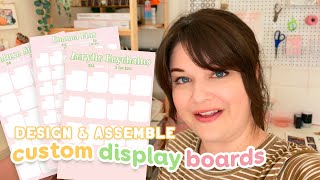 How To Make and Assemble Display Boards for Artist Alley and Conventions!