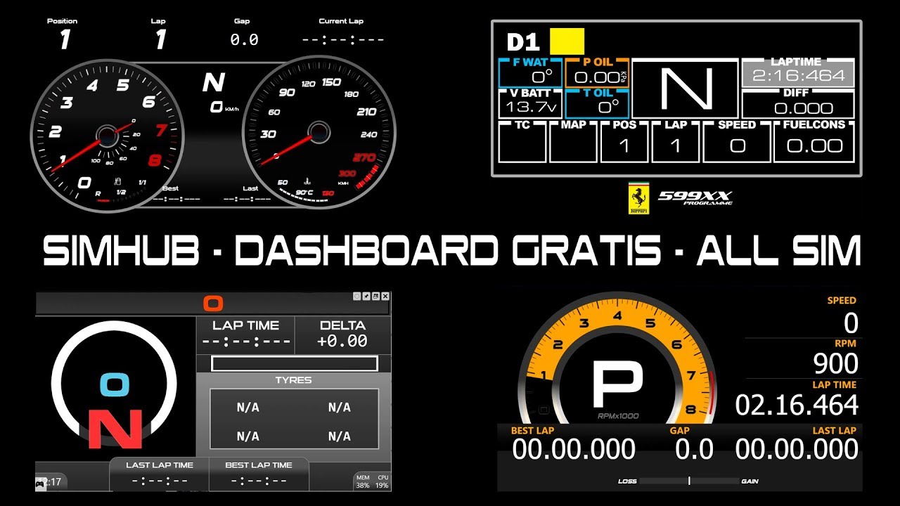 PROBAMOS el Sim Dashboard en PC pocos requisitos - ASSETTO CORSA 