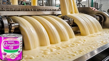 How Condensed Milk is Made in Factory | Full Process
