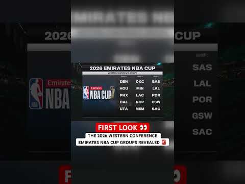 The @emirates NBA Cup Western Conference Groups reveal 🚨