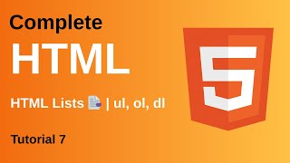 HTML Lists Explained | Ordered, Unordered & Description List || Complete HTML Tutorial for Beginners