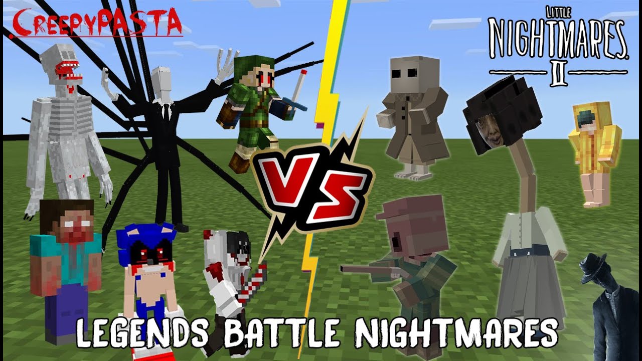 Five Nights at Freddy's [FNAF] VS Little Nightmares 2 (NIGHTMARE BATTLE)  Minecraft PE 