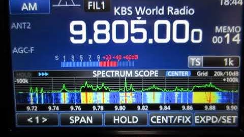 ICOM IC-R8600_9805kHz KBS World Radio_18:44 JST_04062019