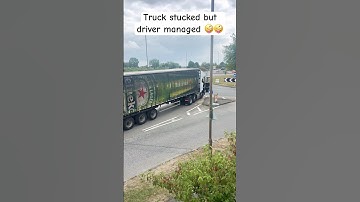 Heavy Truck Stuck But Driver Managed | 🚛💪 | #truck #stuck #driver