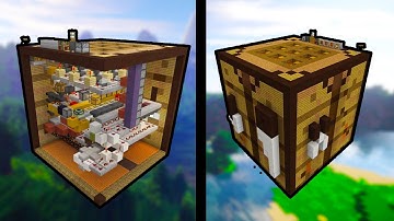 Giant WORKING Crafting Table - (MCPE REDSTONE MAP)