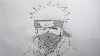 Kakashi Hatake Drawing - How To Draw Kakashi Hatake Adult Naruto Shippuden