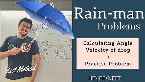 Rain man Problems|Full Explanation+Questions IIT-JEE•NEET|