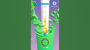 Stack Ball Gameplay || Level 1 || #shorts #trendingshorts #youtubeshorts #ytshorts