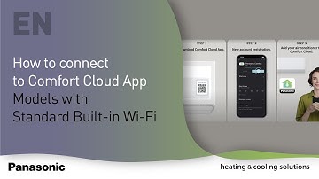 EN – How to connect to Comfort Cloud App. Models with Standard Built-in Wi-Fi