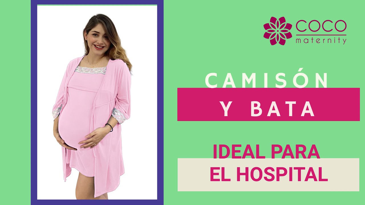 Set bata camison para lactancia y embarazo –