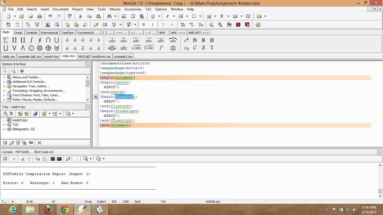 page size and margins sharelatex
