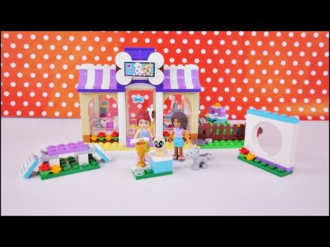 Przedszkole dla szczeniąt - budowanie klocków Lego Friends 41124