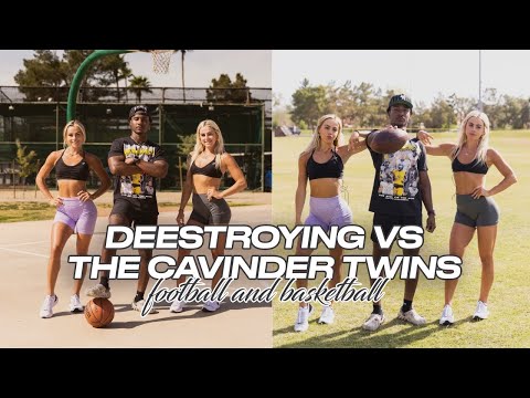 DEESTROYING VS THE CAVINDER TWINS COLLAB *Football & Basketball 1on1’s*
