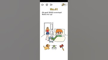 Brain out level 41 Oh god! ZOZO overslept! Wake her up. Walkthrough
