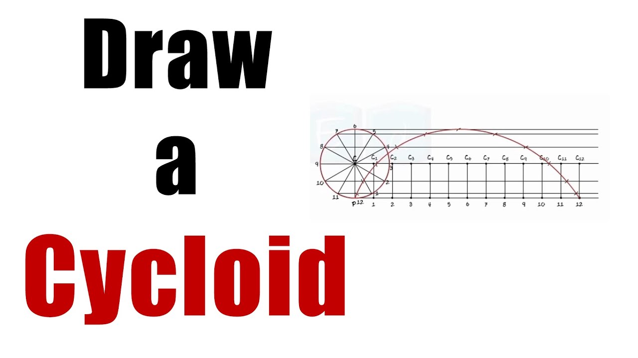 HOW TO DRAW A CYCLOID || LOCI || ENGINEERING DRAWING || TECHNICAL DRAWING -  YouTube