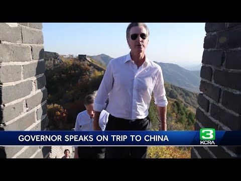 Newsom looks ahead to APEC meeting after returning from China
