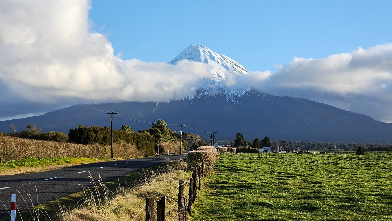Roadtrip Archive 218 - Pohokura to Taranaki Maunga and back - New Zealand - Driving Timelapse